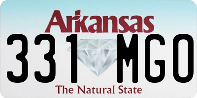 AR license plate 331MGO