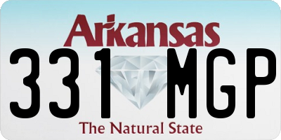 AR license plate 331MGP