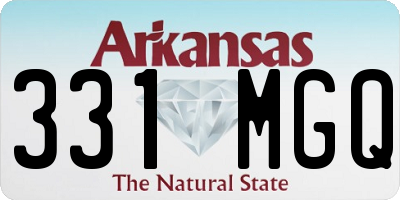 AR license plate 331MGQ