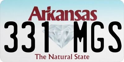 AR license plate 331MGS