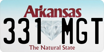 AR license plate 331MGT