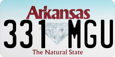 AR license plate 331MGU