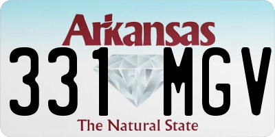 AR license plate 331MGV