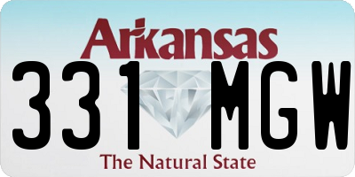 AR license plate 331MGW