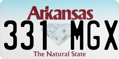 AR license plate 331MGX