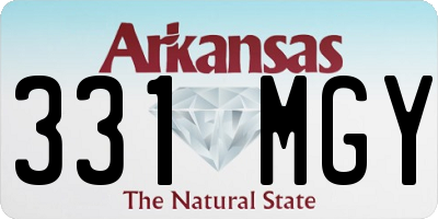 AR license plate 331MGY