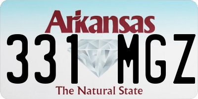 AR license plate 331MGZ