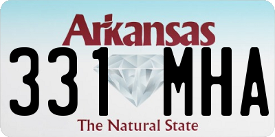 AR license plate 331MHA