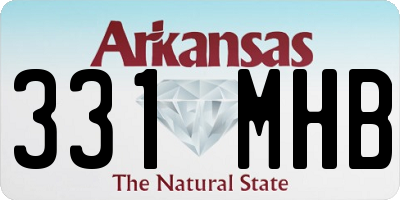 AR license plate 331MHB