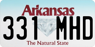 AR license plate 331MHD