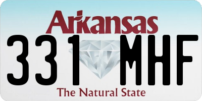 AR license plate 331MHF