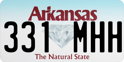 AR license plate 331MHH