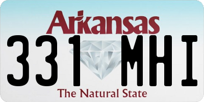 AR license plate 331MHI