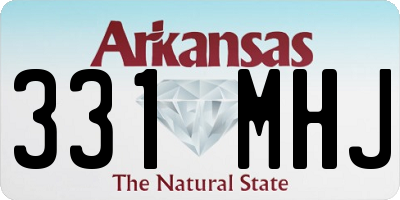 AR license plate 331MHJ