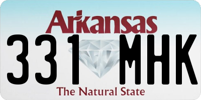 AR license plate 331MHK
