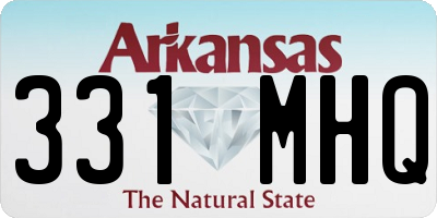 AR license plate 331MHQ