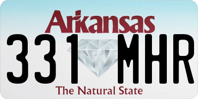 AR license plate 331MHR