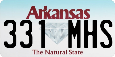 AR license plate 331MHS