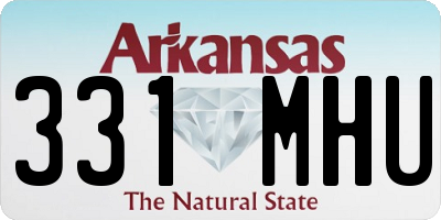 AR license plate 331MHU