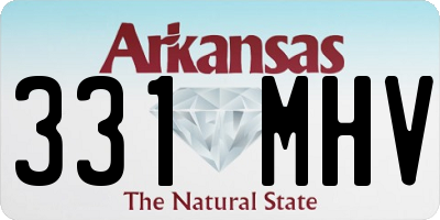 AR license plate 331MHV
