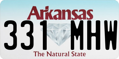 AR license plate 331MHW