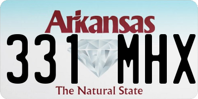 AR license plate 331MHX