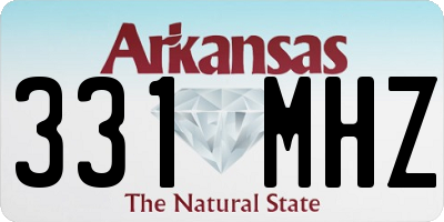 AR license plate 331MHZ