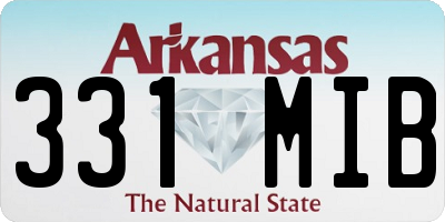AR license plate 331MIB
