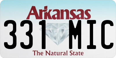 AR license plate 331MIC