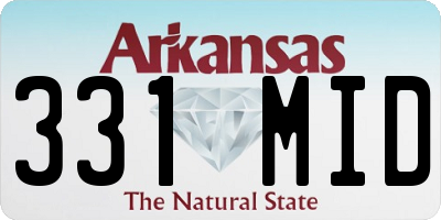 AR license plate 331MID