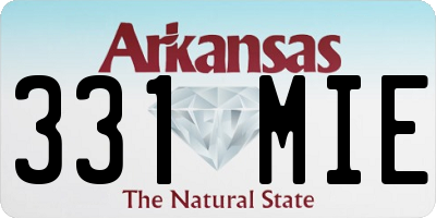 AR license plate 331MIE