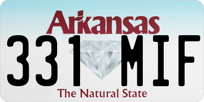 AR license plate 331MIF