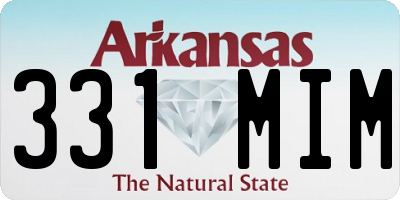 AR license plate 331MIM