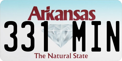 AR license plate 331MIN