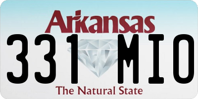 AR license plate 331MIO