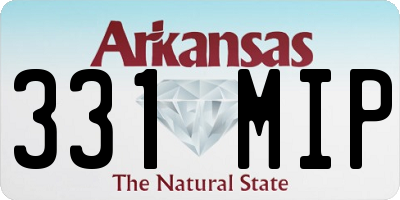 AR license plate 331MIP