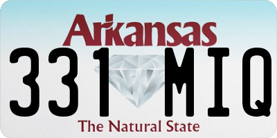 AR license plate 331MIQ