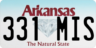 AR license plate 331MIS