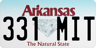 AR license plate 331MIT