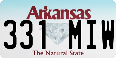 AR license plate 331MIW