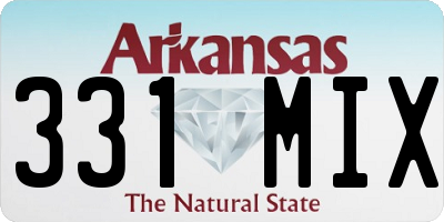 AR license plate 331MIX