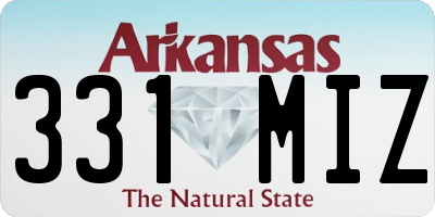 AR license plate 331MIZ