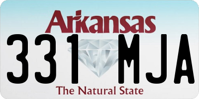 AR license plate 331MJA