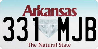 AR license plate 331MJB