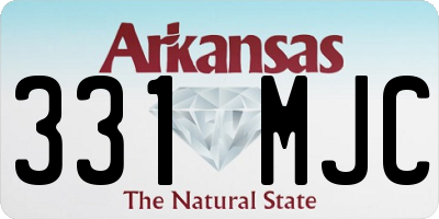 AR license plate 331MJC