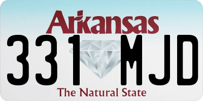 AR license plate 331MJD
