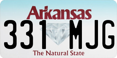 AR license plate 331MJG
