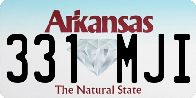AR license plate 331MJI