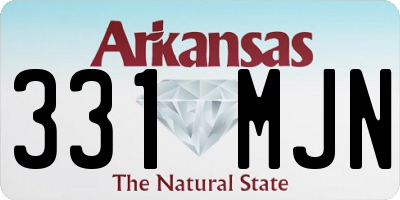 AR license plate 331MJN