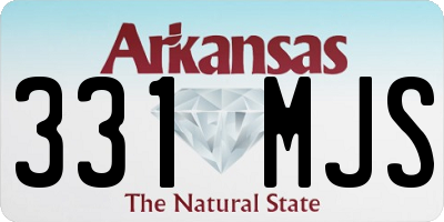 AR license plate 331MJS